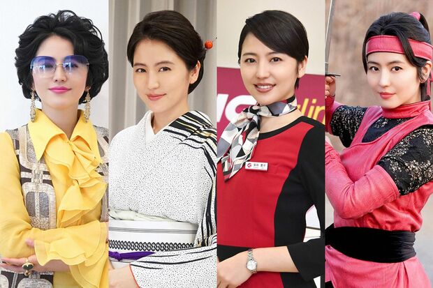 長澤ダー子100変化　(c)フジテレビ