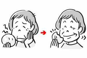 大好きなおせんべいも食べられるように