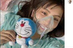 2022年4月に前十字靭帯断裂の回復手術を報告（ぱんちゃん璃奈公式インスタグラムより）