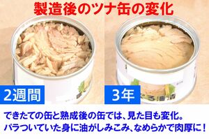 製造後のツナ缶の変化