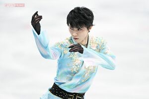 羽生結弦(JMPA代表撮影)