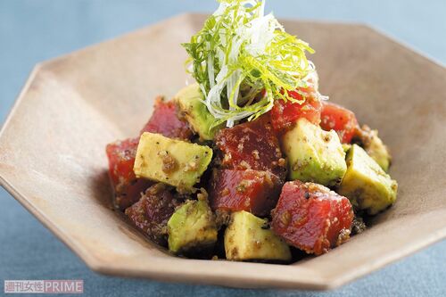まぐろとアボカドのあえもの　料理制作／田村つぼみ　撮影／三村健二