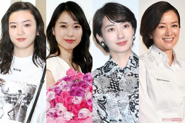 左から、永野芽郁、戸田恵梨香、波瑠、鈴木京香