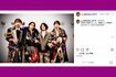 元メンバーの赤西仁と記念撮影を行うKAT-TUNの3人(中丸雄一のInstagramより)