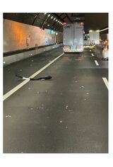 早くもネット上に拡散されている、広末涼子容疑者が起こしたと思われる事故現場の写真