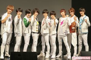 左からIGU、あつし、森勇翔、飯山裕太、小澤廉、わたる、奥山ピーウィー、志田昂平、中島拓斗　撮影／吉岡竜紀