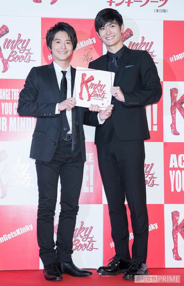 '16年の舞台『キンキーブーツ』で小池徹平（左）とW主演