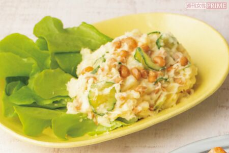 納豆ポテサラ　撮影／矢島泰輔