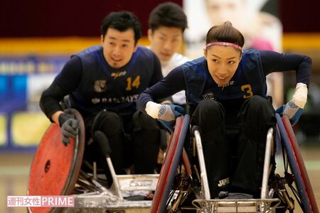 2018年10月、渋谷区長杯第2回渋谷区ウエルチェアーラグビー大会にて（写真：鷹羽金藏）