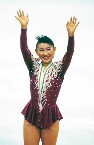 1992年アルベールビル・伊藤みどり(フィギュアスケート) 写真/アフロ