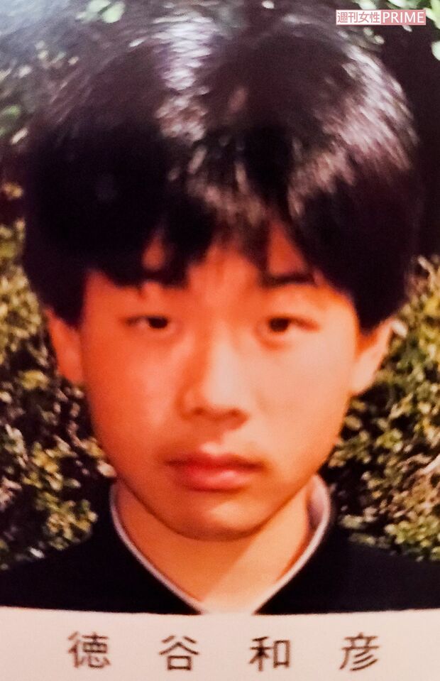 中学時代の徳谷容疑者（卒業アルバムより）
