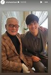 大谷翔平が長嶋茂雄さんとのツーショットを投稿。2025年6月3日、長嶋さん死去の知らせを受けて（公式インスタグラムより）
