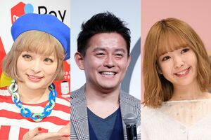 ハイフを受けた芸能人たち。左からきゃりーぱみゅぱみゅ、井戸田潤、藤田ニコル