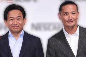元TOKIOの左から城島茂、松岡昌宏