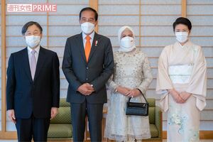 今年7月、御所で会見されたインドネシアのジョコ大統領夫妻と天皇皇后両陛下
