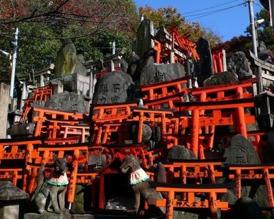千本鳥居で有名な伏見稲荷大社、山奥まで鳥居が並んでいた
