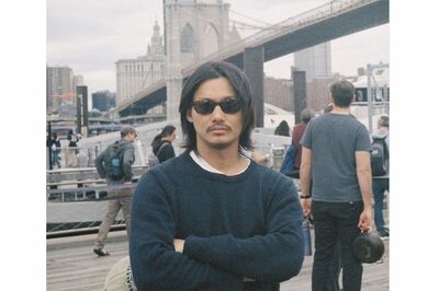 sams サムズ　デニムベスト　レザー切替　長瀬智也　野村周平 sams サムズ デニムベスト レザー切替 長瀬智也 野村周平 メンズ