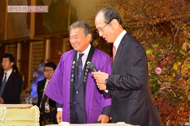 2014年に行われた、みのもんたさんの古希を祝うパーティーには王貞治さんも駆けつけた