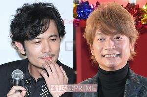 写真左から稲垣吾郎、香取慎吾　撮影／高梨俊浩