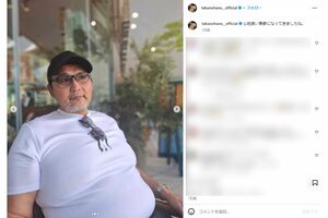 ふくよかになったように見える貴乃花(本人インスタグラムより)