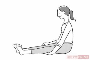 「ひざの曲がり」（イラスト／日江井香）