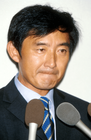 2001年の記者会見のもよう