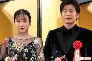 2019年エランドール賞の授賞式に参加した、永野芽郁と田中圭