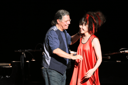 チック・コリアと武道館で共演したときのカット