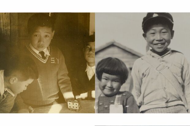 小4のころ、妹さんと（右）。同じころ学校ではいじめられ子だった（左）