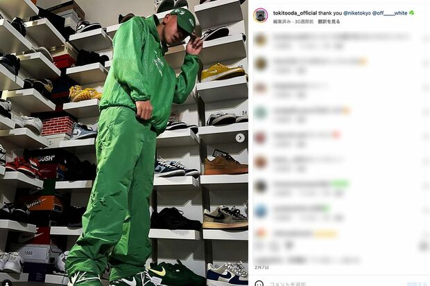 インスタグラムでは、車いすではない「立ち上がった姿」も披露する小田凱人選手（公式インスタグラムより）