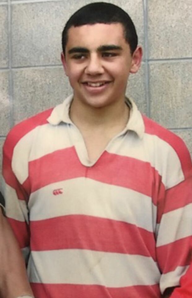 来日当初のリーチ。まだ表情にはあどけなさが残る（佐藤監督提供）