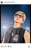 「心根が腐ってると思う」問題の発言があったとされる木村拓哉のソロライブ(公式インスタグラムより)