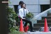 TBSドラマ『安堂ロイド』撮影で休憩中の木村拓哉(2013年)