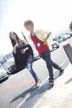 ICUの新入生合宿へは“マッチョ型”タンクトップで参加された佳子さま。手首にはミサンガも('15年5月)