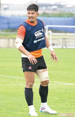 姫野和樹（29）主将、フランカー、トヨタヴェルブリッツ、187cm（撮影／渡邉智裕）