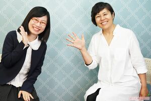 対談したたかまつななと青木さやか