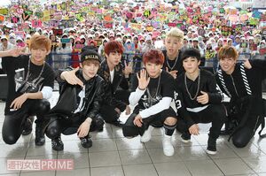 2014年6月に行われた防弾少年団（BTS）の日本デビューイベント