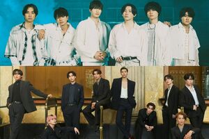 写真上がSixTONES、下がSnow Man（公式サイトより）