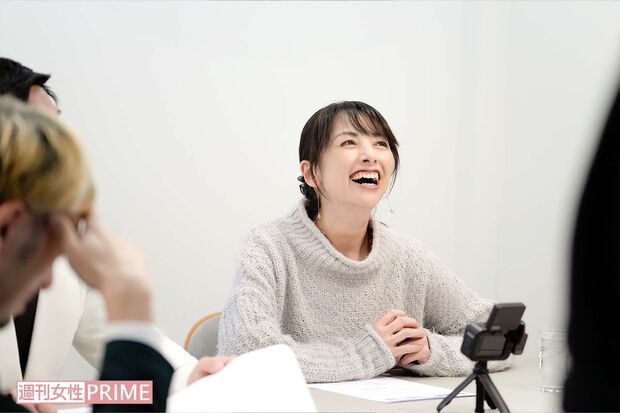 櫻井淳子『こゝろ』のふたりとは初対面だったが、和気あいあいとした撮影風景だった