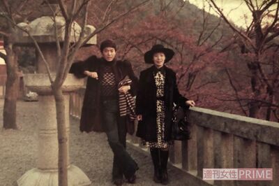 昭和45年、実母と京都へ出かけたときに