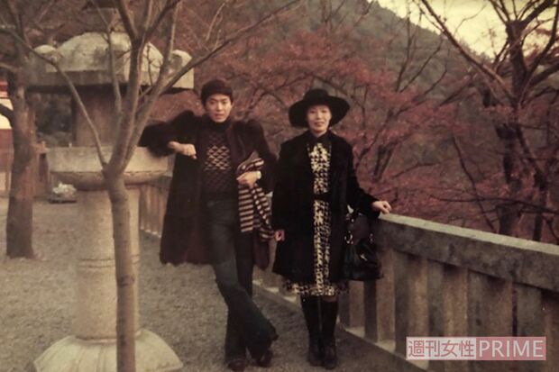 昭和45年、実母と京都へ出かけたときに