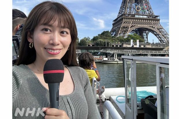 NHKの中川安奈アナウンサー（『サンデースポーツ』公式Xより）