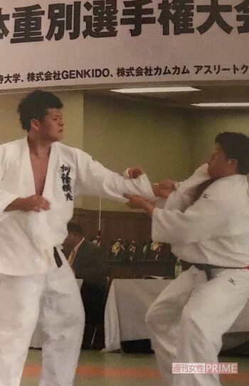 15年続けた柔道で日本一にも輝いた　写真提供／長田拓郎