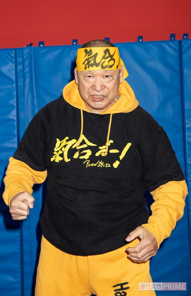 「気合だー！」と叫び終えたアニマル浜口