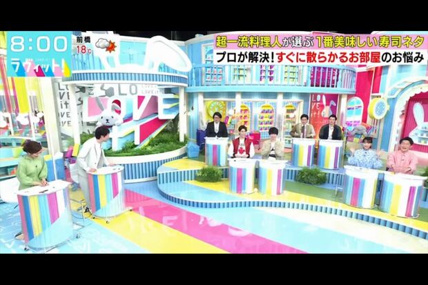 主にVTRで構成される『ラヴィット！』。コメンテーターには、タレントや芸人などが多数出演