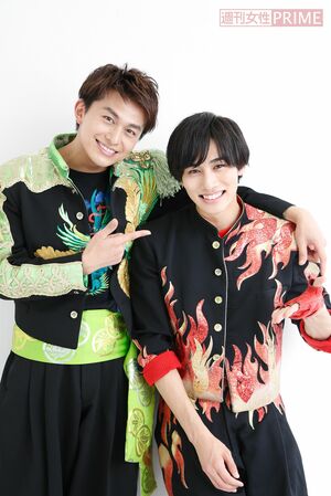 小林豊(BOYSANDMEN)と寺坂頼我(祭nine.)　撮影／森田晃博