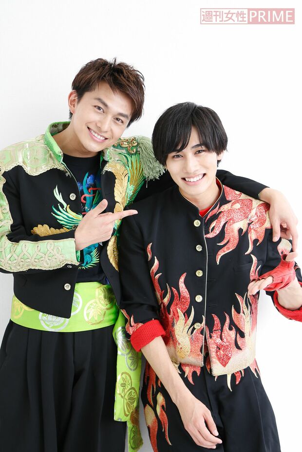 小林豊(BOYS AND MEN)と寺坂頼我(祭nine.)　撮影／森田晃博