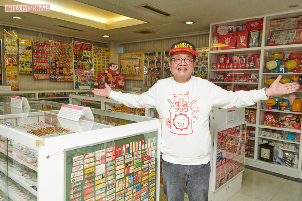 森永さんの私設博物館「B宝館」には、B級でビンボーでビューティフルな展示物が並ぶ