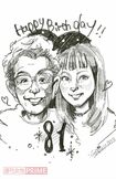 とってもすてきな似顔絵イラストもいただきました!　飾るのが楽しみです