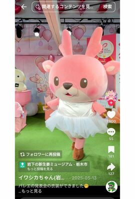 イワシカちゃんの好きなことは踊ること（公式インスタグラムより）